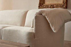 Loula L-Shape Sectional -SIXPENNY STORE Loula LShape Sectional washed cotton linen corn silk product PDP6 ff3fbb49 ee62 423b b571 6495c193a1f1