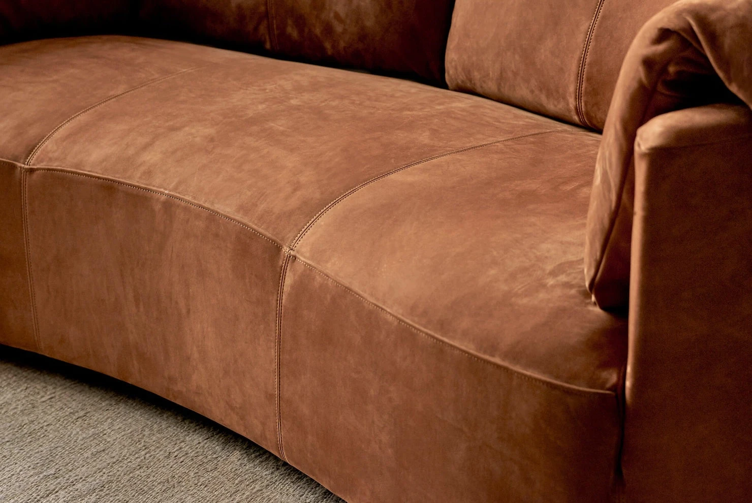 Loula Leather Sofa 6 Loula Leather Sofa - Image 6
