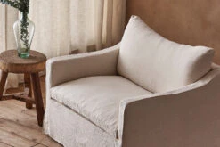 Amelia Chair 25 Amelia Chair -SIXPENNY STORE amelia chair washed cotton linen corn silk product PDP6