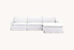 Amelia Chaise Sectional 35 Amelia Chaise Sectional -SIXPENNY STORE amelia chaise sectional cotton linen pacific pearl product 4 pc