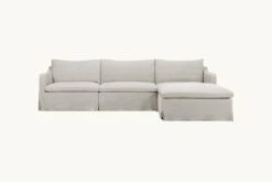 Amelia Chaise Sectional 26 Amelia Chaise Sectional -SIXPENNY STORE amelia chaise sectional medium weight linen jasmine rice product 4 pc