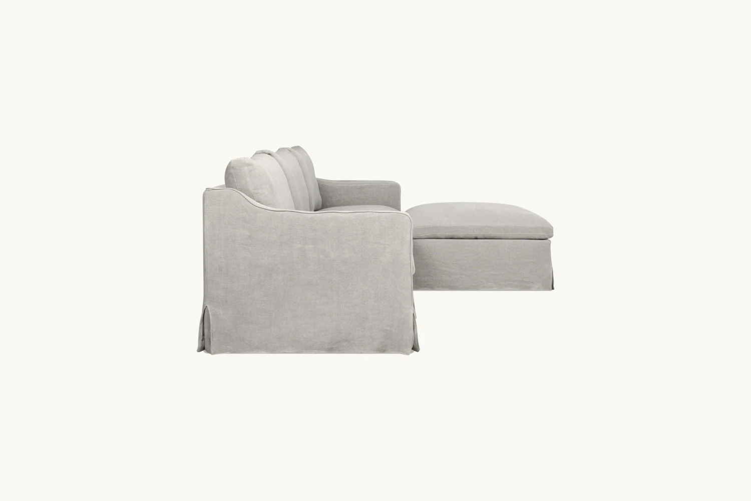 Amelia Chaise Sectional Slipcover Only 3 Amelia Chaise Sectional Slipcover Only - Image 3