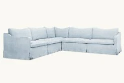 Amelia Corner Sectional -SIXPENNY STORE amelia corner sectional cotton linen salt water product