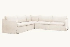 Amelia Corner Sectional Slipcover Only 34 Amelia Corner Sectional Slipcover Only -SIXPENNY STORE amelia corner sectional washed cotton linen corn silk product slipcover