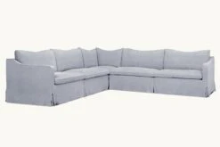 Amelia Corner Sectional Slipcover Only 36 Amelia Corner Sectional Slipcover Only -SIXPENNY STORE amelia corner sectional washed cotton linen dried lavender product slipcover