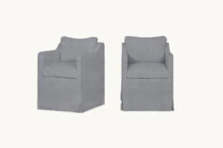 Amelia Dining Chair (2pc) -SIXPENNY STORE amelia dining chair light weight linen ink cap product