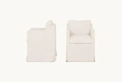 Amelia Dining Chair (2pc) -SIXPENNY STORE amelia dining chair washed cotton linen corn silk product pdp4