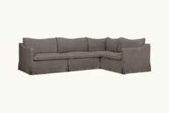 Amelia L-Shape Sectional -SIXPENNY STORE amelia lshape sectional cotton canvas moon dust product 9bee6c37 c9ac 4f00 95f7 55d7e0bf97ee