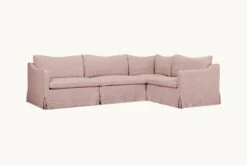 Amelia L-Shape Sectional -SIXPENNY STORE amelia lshape sectional cotton linen sundazed coral product 8c1a9d69 6b15 4270 bd1f e1136b3abd41