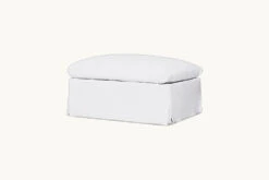Amelia Ottoman -SIXPENNY STORE amelia ottoman cotton linen pacific pearl product chair