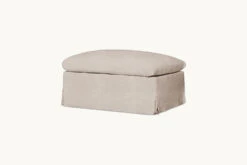 Amelia Ottoman -SIXPENNY STORE amelia ottoman light weight linen oat flour product chair