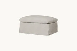 Amelia Ottoman -SIXPENNY STORE amelia ottoman medium weight linen jasmine rice product chair