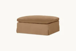 Amelia Ottoman Slipcover Only -SIXPENNY STORE amelia ottoman washed cotton velvet daily bread product sectional slipcover