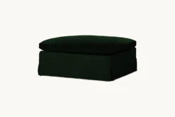 Amelia Ottoman Slipcover Only -SIXPENNY STORE amelia ottoman washed cotton velvet emerald city product sectional slipcover
