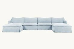 Amelia U-Shape Sectional Slipcover Only 26 Amelia U-Shape Sectional Slipcover Only -SIXPENNY STORE amelia ushape sectional cotton linen salt water product slipcover