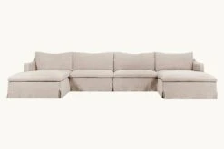 Amelia U-Shape Sectional -SIXPENNY STORE amelia ushape sectional light weight linen oat flour product 75aca814 45bf 463e bb51 91019312d838
