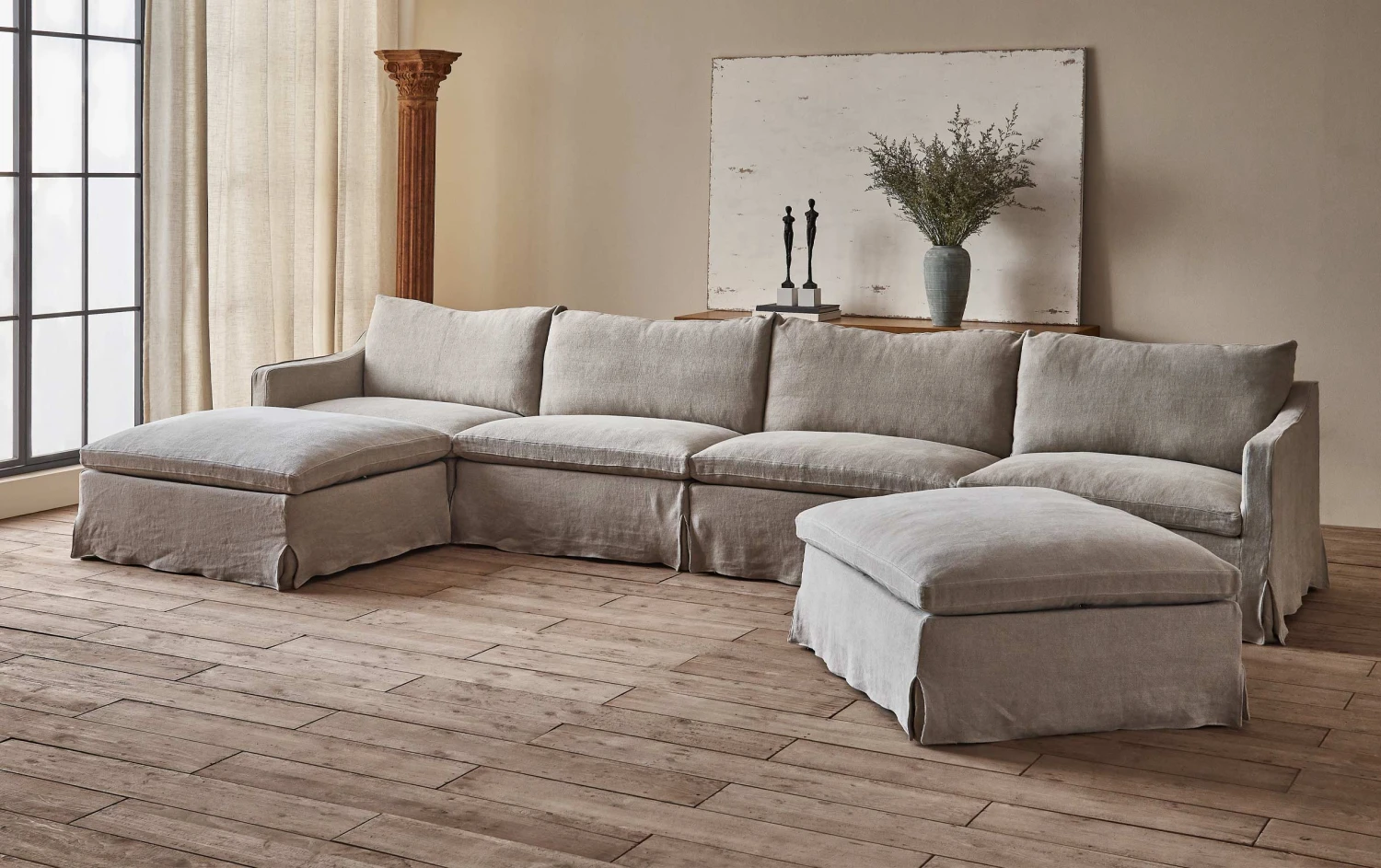 Amelia U-Shape Sectional Slipcover Only 1 Amelia U-Shape Sectional Slipcover Only