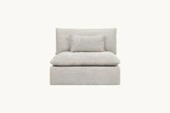 Aria Chair Slipcover Only -SIXPENNY STORE aria chair medium weight linen jasmine rice product slipcover