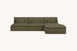 Aria Chaise Sectional Slipcover Only 29 Aria Chaise Sectional Slipcover Only -SIXPENNY STORE aria chaise sectional cotton canvas quiet sage product slipcover