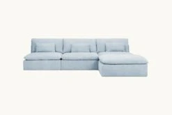 Aria Chaise Sectional Slipcover Only 27 Aria Chaise Sectional Slipcover Only -SIXPENNY STORE aria chaise sectional cotton linen salt water product slipcover