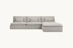 Aria Chaise Sectional 34 Aria Chaise Sectional -SIXPENNY STORE aria chaise sectional medium weight linen jasmine rice product