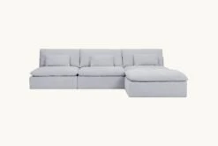 Aria Chaise Sectional Slipcover Only 39 Aria Chaise Sectional Slipcover Only -SIXPENNY STORE aria chaise sectional medium weight linen poppy seed product slipcover
