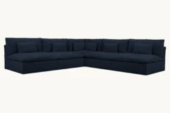 Aria Corner Sectional Slipcover Only 30 Aria Corner Sectional Slipcover Only -SIXPENNY STORE aria corner sectional cotton canvas ancient indigo product slipcover