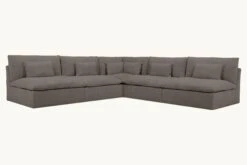 Aria Corner Sectional 38 Aria Corner Sectional -SIXPENNY STORE aria corner sectional cotton canvas moon dust product