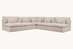 Aria Corner Sectional 28 Aria Corner Sectional -SIXPENNY STORE aria corner sectional light weight linen oat flour product
