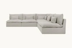 Aria Corner Sectional Slipcover Only 22 Aria Corner Sectional Slipcover Only -SIXPENNY STORE aria corner sectional medium weight linen jasmine rice product PDP3 slipcover