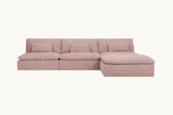 Aria Grande Chaise Sectional 32 Aria Grande Chaise Sectional -SIXPENNY STORE aria grande chaise sectional cotton linen sundazed coral product 4 pc
