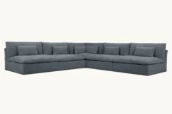 Aria Grande Corner Sectional 34 Aria Grande Corner Sectional -SIXPENNY STORE aria grande corner sectional light weight linen black pepper product