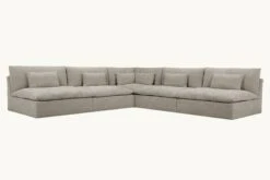 Aria Grande Corner Sectional 35 Aria Grande Corner Sectional -SIXPENNY STORE aria grande corner sectional light weight linen cracked pepper product