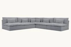 Aria Grande Corner Sectional 36 Aria Grande Corner Sectional -SIXPENNY STORE aria grande corner sectional light weight linen ink cap product
