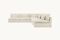 Aria Grande Corner Sectional 22 Aria Grande Corner Sectional -SIXPENNY STORE aria grande corner sectional medium weight linen warm oatmeal product PDP3