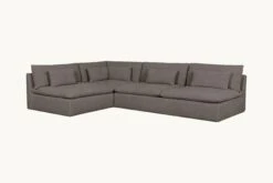 Aria Grande L-Shape Sectional Slipcover Only -SIXPENNY STORE aria grande lshape cotton canvas moon dust product slipcover 867126cd 95d5 4d03 8ad4 7adc6f9da0ef