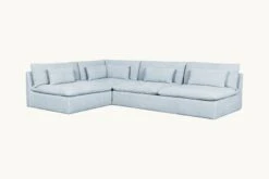 Aria Grande L-Shape Sectional Slipcover Only -SIXPENNY STORE aria grande lshape cotton linen salt water product slipcover