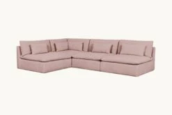 Aria Grande L-Shape Sectional 32 Aria Grande L-Shape Sectional -SIXPENNY STORE aria grande lshape cotton linen sundazed coral product