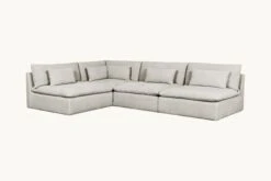 Aria Grande L-Shape Sectional 37 Aria Grande L-Shape Sectional -SIXPENNY STORE aria grande lshape medium weight linen jasmine rice product
