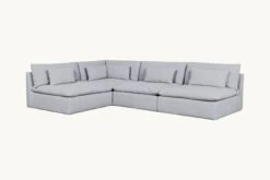 Aria Grande L-Shape Sectional 38 Aria Grande L-Shape Sectional -SIXPENNY STORE aria grande lshape medium weight linen poppy seed product