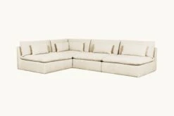 Aria Grande L-Shape Sectional 39 Aria Grande L-Shape Sectional -SIXPENNY STORE aria grande lshape medium weight linen warm oatmeal product