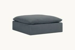 Aria Grande Ottoman 32 Aria Grande Ottoman -SIXPENNY STORE aria grande ottoman light weight linen black pepper product