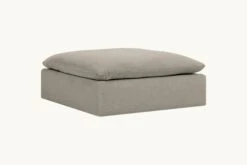 Aria Grande Ottoman 33 Aria Grande Ottoman -SIXPENNY STORE aria grande ottoman light weight linen cracked pepper product