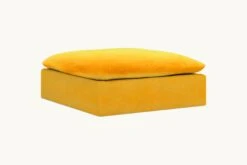 Aria Grande Ottoman 39 Aria Grande Ottoman -SIXPENNY STORE aria grande ottoman washed cotton velvet amber coast product