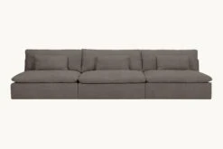 Aria Grande Sectional Slipcover Only 25 Aria Grande Sectional Slipcover Only -SIXPENNY STORE aria grande sectional sofa cotton canvas moon dust product slipcover