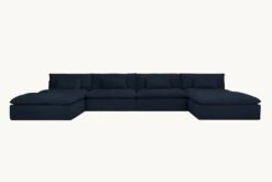 Aria Grande U-Shape Sectional 26 Aria Grande U-Shape Sectional -SIXPENNY STORE aria grande ushape sectional cotton canvas ancient indigo product