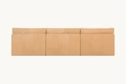 Aria Leather Chaise Sectional -SIXPENNY STORE aria leather chaise sectional meridian leather mojave glow product PDP4