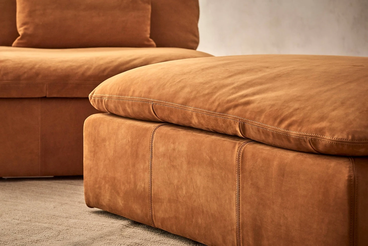 Aria Leather Ottoman 4 Aria Leather Ottoman - Image 4