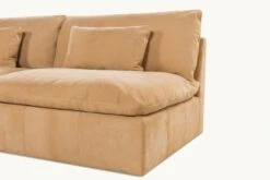 Aria Leather Sectional -SIXPENNY STORE aria leather sectional sofa meridian leather mojave glow product PDP5