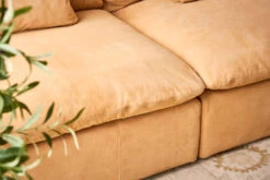 Aria Leather Sectional -SIXPENNY STORE aria leather sectional sofa meridian leather mojave glow product PDP6